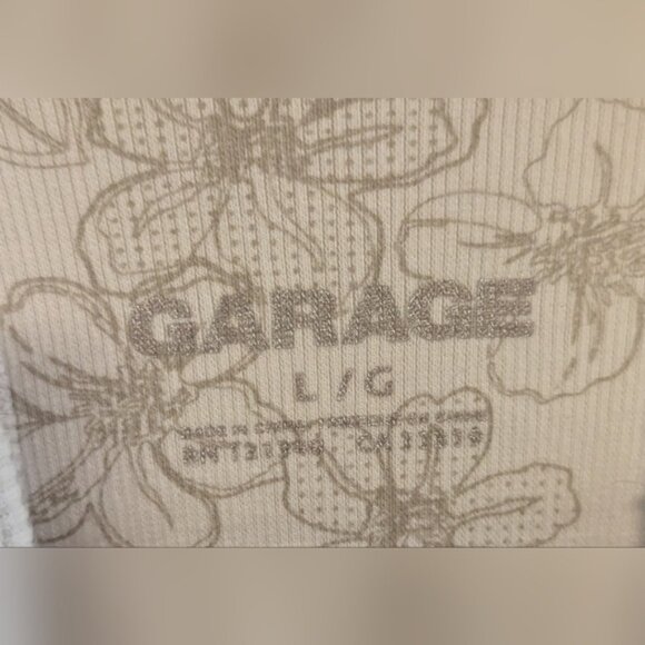 Garage White Tank Top - Womens Large - Picture 2 of 3